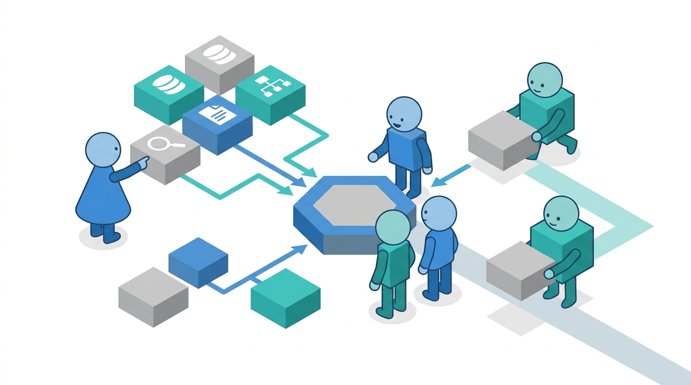 team mapping search sources
