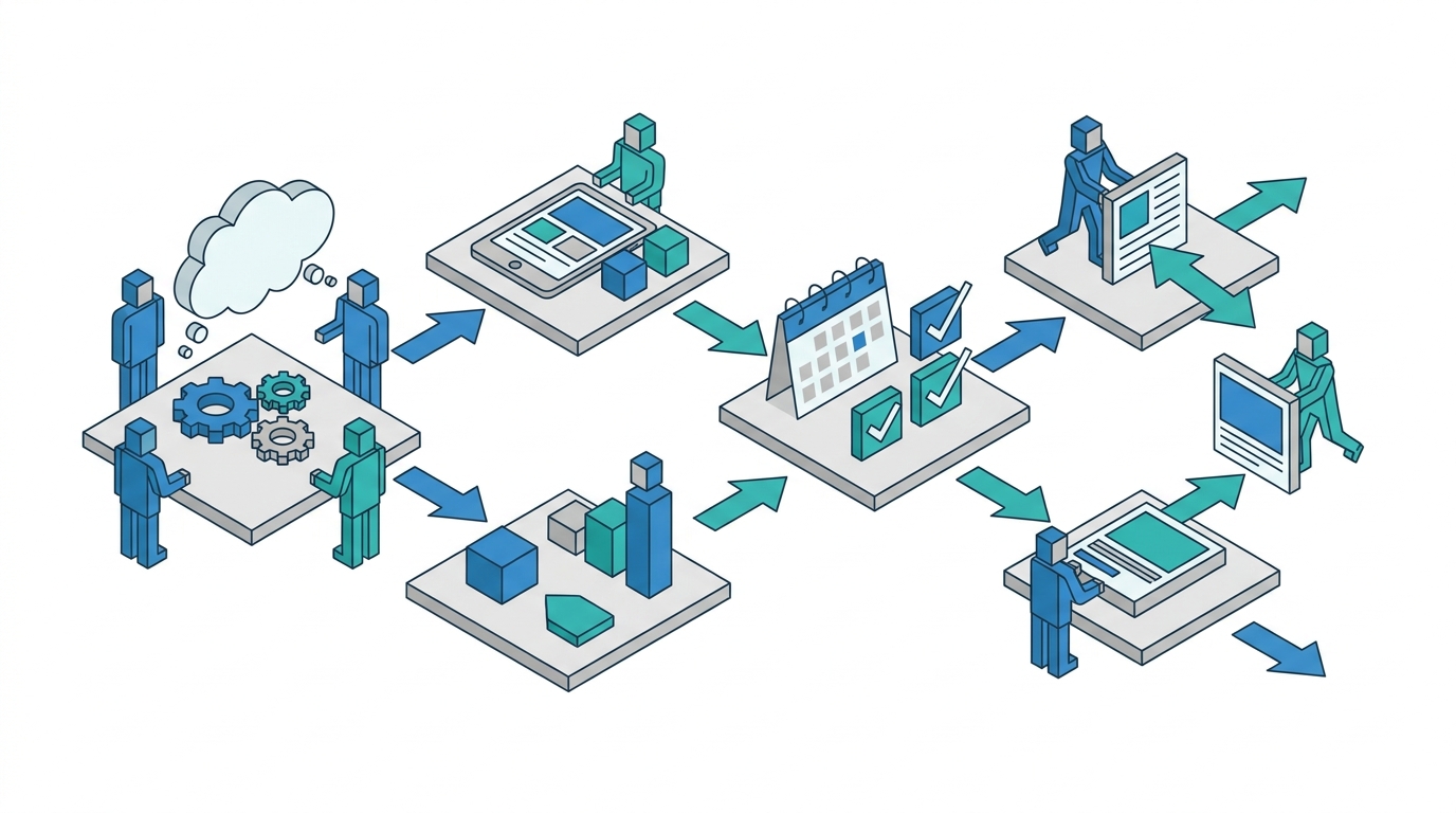 Layered analytics panels showing conversational search paths