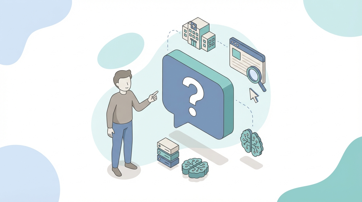 Person asking AI a question instead of searching Google