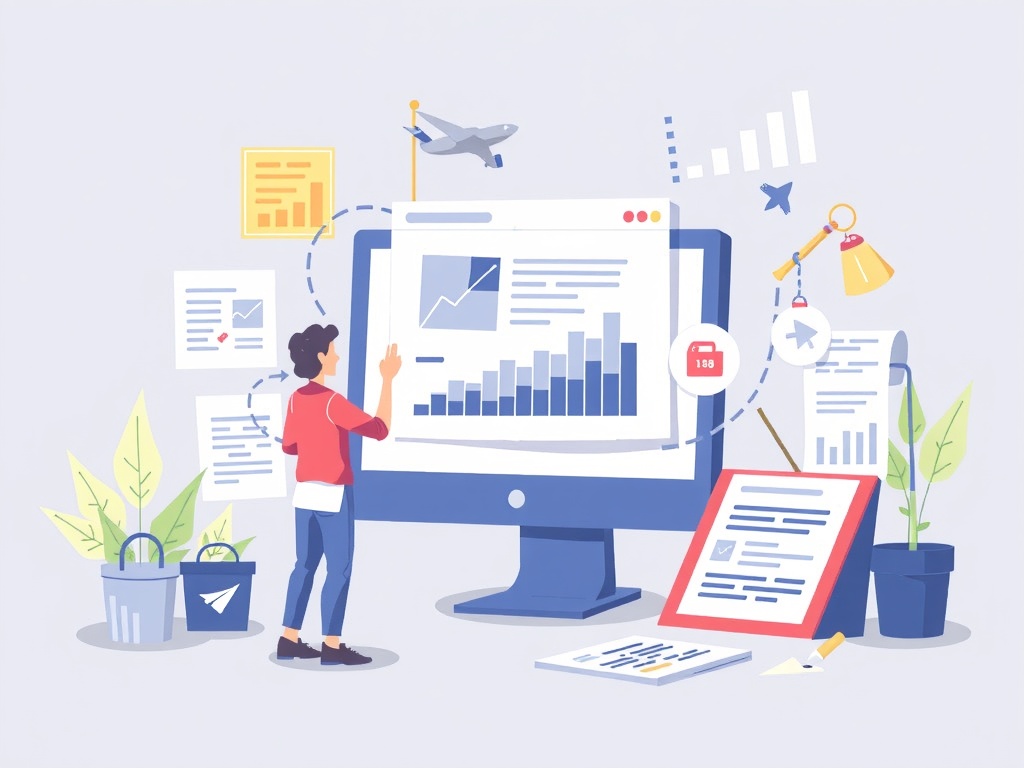 Website audit and content performance analysis